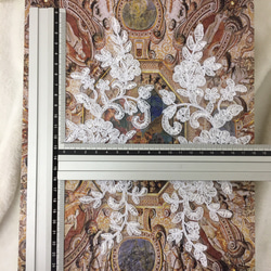 綺麗 お花 刺繍 モチーフ アップリケ 白 BK171015 ハンドメイド 手芸 素材 材料 3枚目の画像