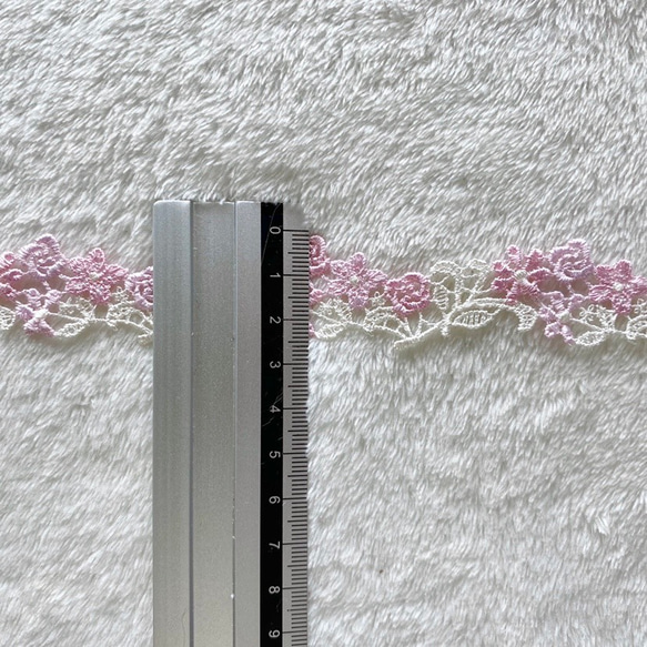 ＊再入荷＊1m 綺麗 お花 ケミカルレース ブレード BK200705 ハンドメイド 手芸 素材 材料 DIY 4枚目の画像