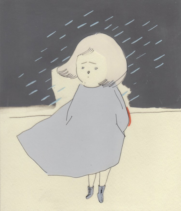 雨と風と少女 2枚目の画像