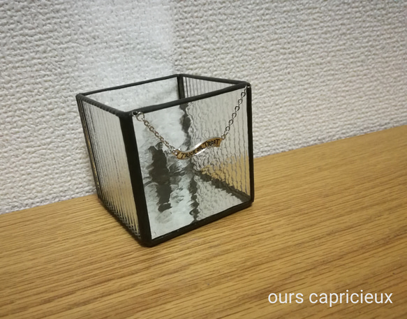 Stained Glass/キャンドルbox (猫) 5枚目の画像