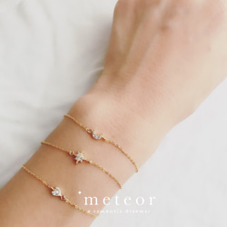 METEOR JEWELRY925スターリングシルバームーン/スター/ハートブレスレット 2枚目の画像