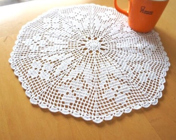 樹里レース編みドイリーお花モチーフホワイトハンドメイド 樹里様専用レース編みドイリーお花モチーフホワイトハンドメイド
