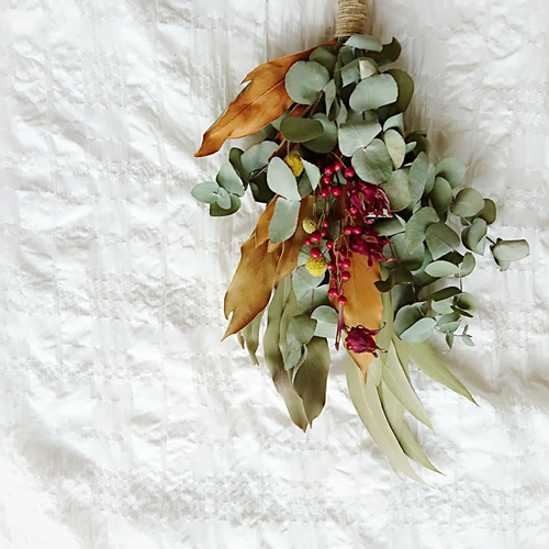 fd ローゼルとローズヒップのナチュラルスワッグ ボタニカル ドライ