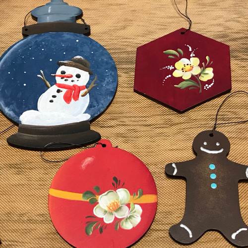 アン&アンディ クリスマス♢トールペイント♢オーナメント