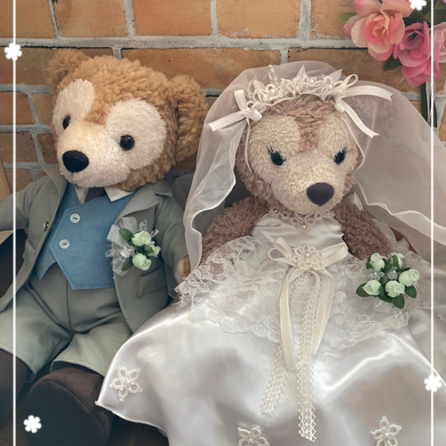 ダッフィー&シェリーメイSサイズ☆結婚式ウエディングドレス