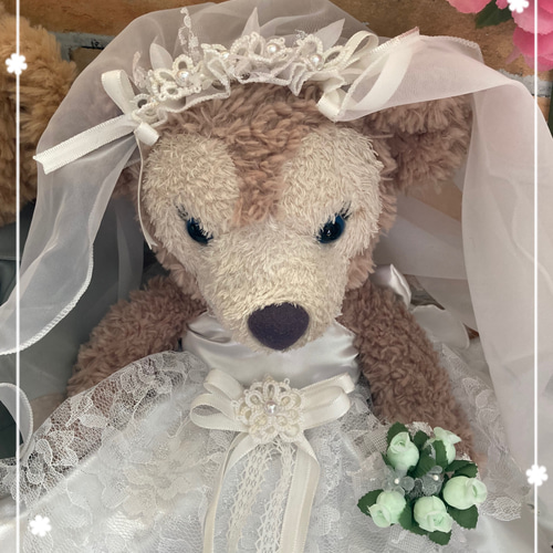 ダッフィー&シェリーメイSサイズ☆結婚式ウエディングドレス