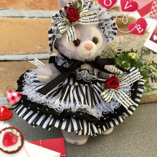 ステラルー Sサイズ コスチューム 花柄 ワンピース ぬいぐるみ cranberry 通販｜Creema(クリーマ) 17552750
