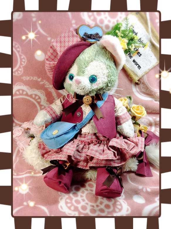 ジェラトーニSサイズ☆コスチューム☆女の子10点セットピンク