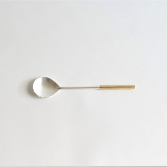 ヒメスプーン 丸 / 真鍮スプーン / brass spoon (C-2) 3枚目の画像