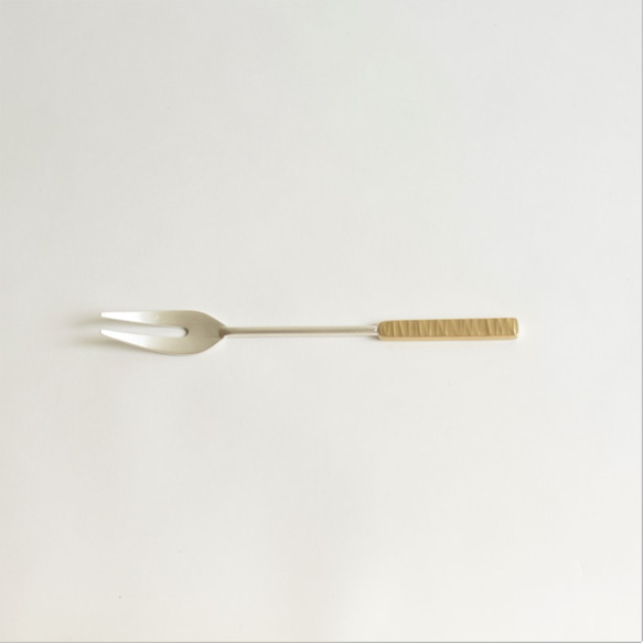 ヒメフォーク 角 / 真鍮フォーク / brass fork (C-3) 3枚目の画像