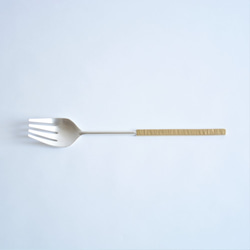 フォークⅬ  / 真鍮フォーク / brass fork (C-14) 4枚目の画像