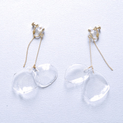 14kgf Disk Chain earrings・ピアス/イヤリング 2枚目の画像