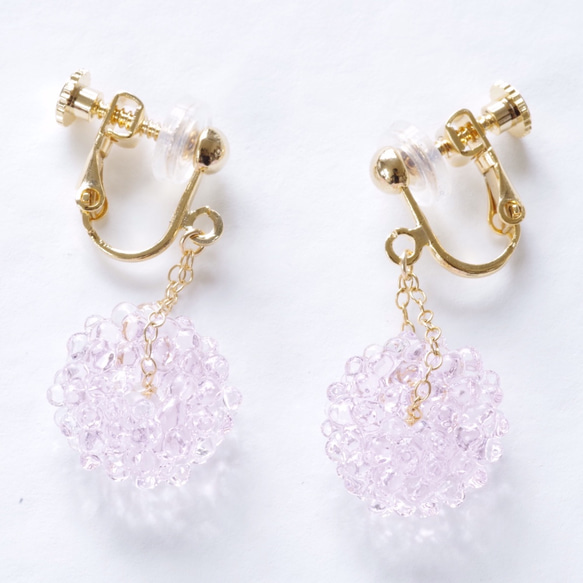 14kgf Mizore earrings Sakura・ゆれるみぞれのピアス/イヤリング（桜） 2枚目の画像