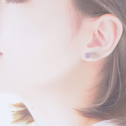 14kgf Bon Bon earring Lavender・ピアス/イヤリング 3枚目の画像