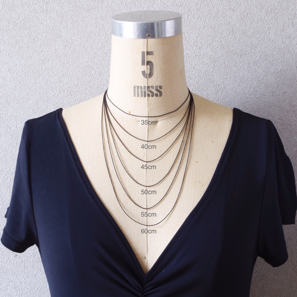 付け替え用/14kgfシルクコードネックレス・Silk code necklace 3枚目の画像