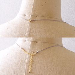 付け替え用/14kgfシルクコードネックレス・Silk code necklace 4枚目の画像