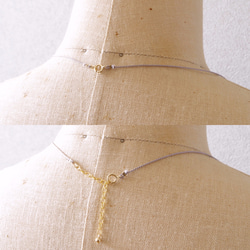 Stardust necklace・14kgf選べるシルクコードネックレス 6枚目の画像