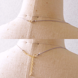 Seeds necklace・14kgf選べるシルクコードネックレス 6枚目の画像
