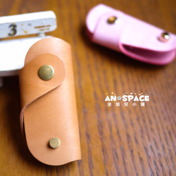 【An Space 安妞兒小舖】 植鞣牛皮 經典牛皮 汽車鑰匙包 遙控器 牛皮革鑰匙包-經典棕咖 第1張的照片