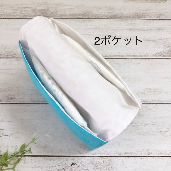 SALE☆送料無料レースのサニタリーケース13×14cm 3枚目の画像