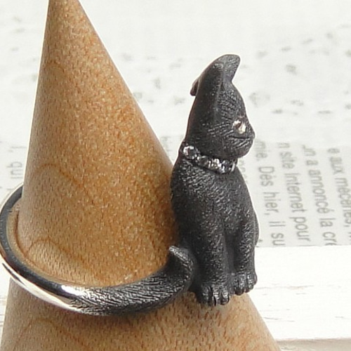 新品　ガーグル　gargle　mini CATS リング 11号 黒猫 楽天市場】gargle 猫 ピアスの通販