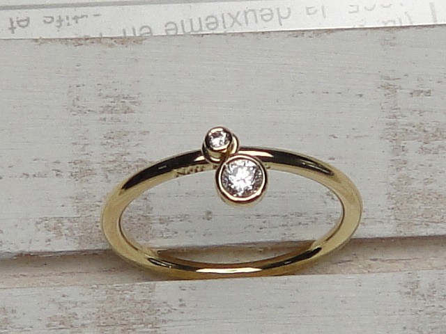 スウィングダイヤモンドリング （K18YG/ダイヤモンド）【送料無料】