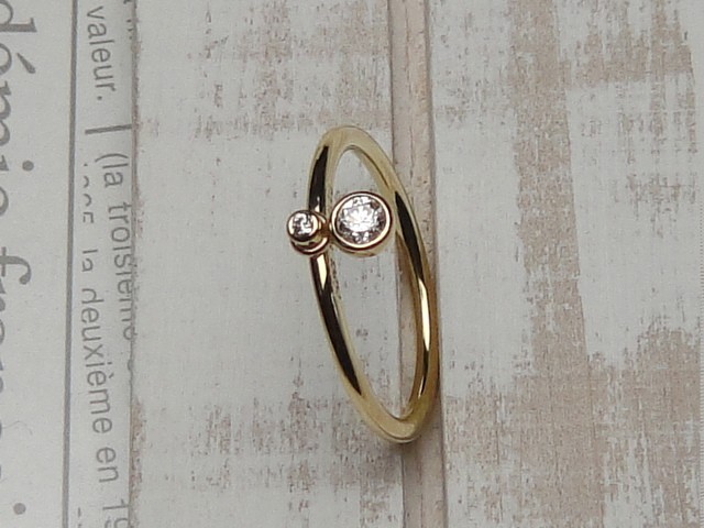 スウィングダイヤモンドリング （K18YG/ダイヤモンド）【送料無料】