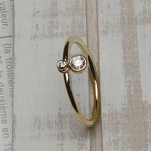 スウィングダイヤモンドリング （K18YG/ダイヤモンド）【送料無料