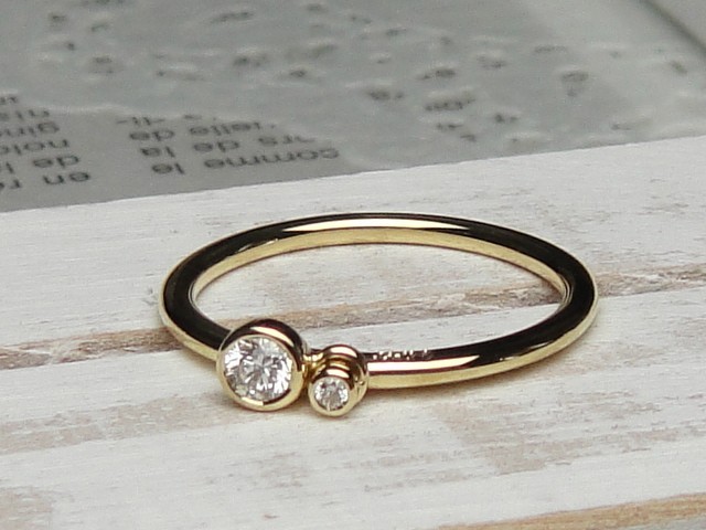 スウィングダイヤモンドリング （K18YG/ダイヤモンド）【送料無料】