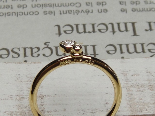 スウィングダイヤモンドリング （K18YG/ダイヤモンド）【送料無料】