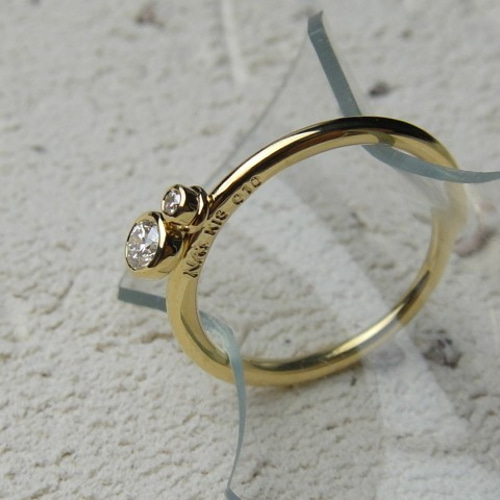 スウィングダイヤモンドリング （K18YG/ダイヤモンド）【送料無料