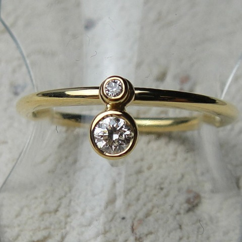 スウィングダイヤモンドリング （K18YG/ダイヤモンド）【送料無料