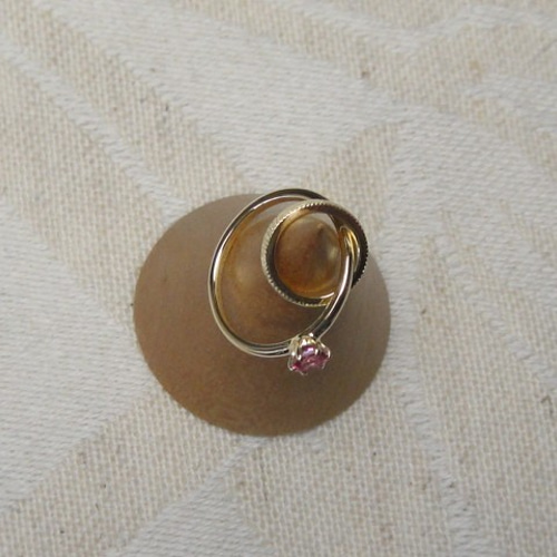 2連ベビーリング（11月誕生石・トパーズ・プラチナ・イエローゴールド