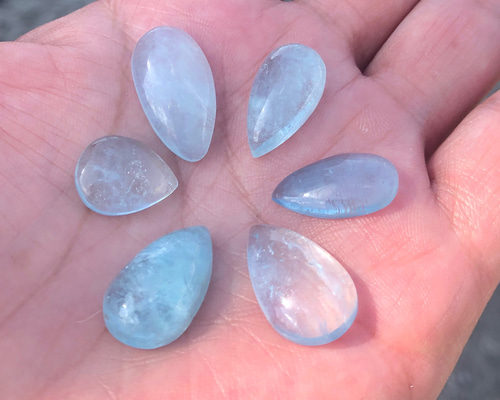 アクアマリン　ルース アクアマリン ルース しずく（16） 天然石 kegani 通販 10483925