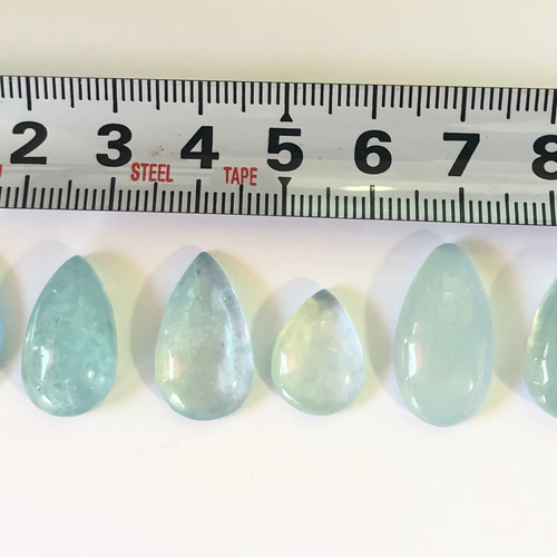 アクアマリン ルース しずく（16） 天然石 kegani 通販 10483925