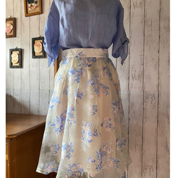 オーガンジースカートと2colorのペチコート 【2020 夏色】S〜M 4枚目の画像