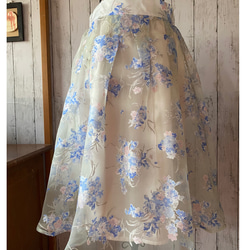 オーガンジースカートと2colorのペチコート 【2020 夏色】S〜M 5枚目の画像