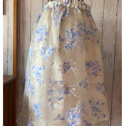 オーガンジースカートと2colorのペチコート 【2020 夏色】S〜M 6枚目の画像