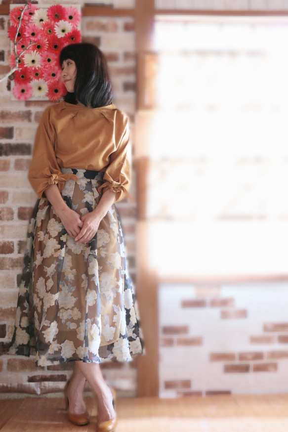 オーガンジースカートと2colorのペチコート 【2020 夏色】S〜M 9枚目の画像