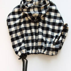 ★ NiU ★ Resale Brushed hoodie 帽衫：Calluna：黑色【免運費】 第5張的照片
