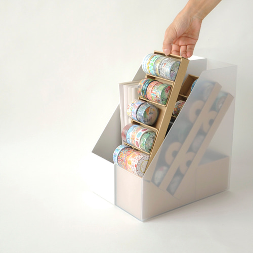 ファイルBOXがマスキングテープ収納棚になるキット ストック収納箱付き