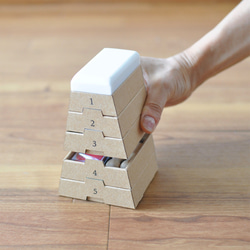 【トビハコ！】跳び箱型の文具トレイ　一番上は消しゴムです【プレゼントに】 8枚目の画像