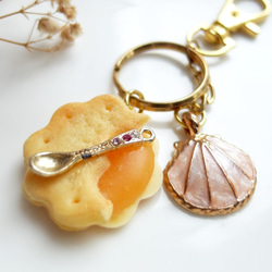 *福利品 / 展示品* 柳橙果醬夾心餅乾 鑰匙圈 包包掛飾 日本黏土 第1張的照片