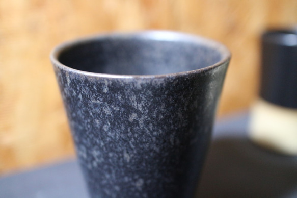 フリーカップ（銀結晶黒釉） 2枚目の画像