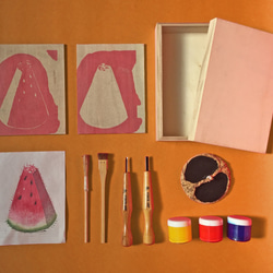 岩筆模 水印木刻工具組 熱帶水果 西瓜 第2張的照片
