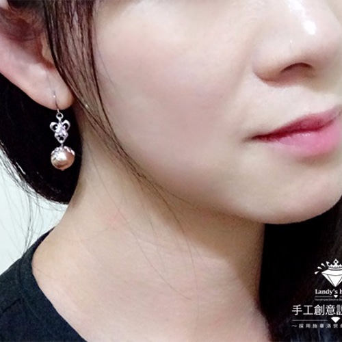 ハンドメイド スワロフスキー＆パールのピアス a92c5e0f68a2336b3ff6871398512a