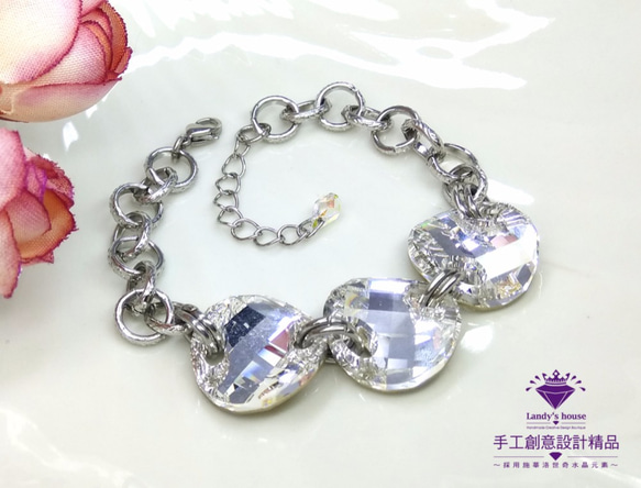 Landy House【手工創意設計精品】施華洛世奇元素SWAROVSKI~閃耀之星手鍊 第2張的照片