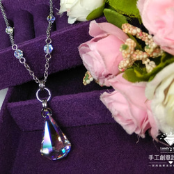 Landy House【手工創意設計精品】施華洛世奇元素SWAROVSKI~圈圈晶鑽項鍊 第2張的照片