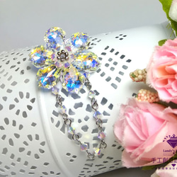 Landy House【手工創意設計精品】施華洛世奇元素SWAROVSKI~編織巴洛克葉花朵別針 第2張的照片