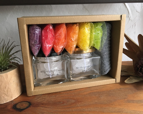 おうちでキャンドル作りキット】オリジナル モザイクキャンドル 手作り